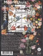 Nederland 2022 Nvph Nr 4012 - 4017, Mi Nr Blok 193: Mauritshuis , Bloemen, Flower Gestempeld - Oblitérés