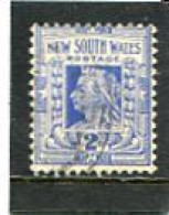 AUSTRALIA/NEW SOUTH WALES - 1897  2d  BLUE  FINE USED  SG 292 - Gebruikt