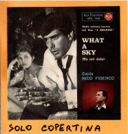 SOLO COPERTINA - 7" - OST - NICO FIDENCO - What A Sky - EX ITA - Andere & Zonder Classificatie