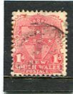 AUSTRALIA/NEW SOUTH WALES - 1905  1d  ROSE  FINE USED  SG 334 - Usados