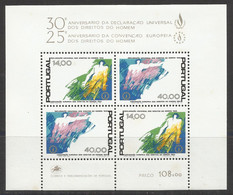 Portugal 1978 - 30 Years Human Rights Declaration S/S MNH - Neufs