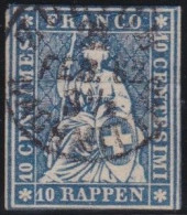 Suisse   .  Michel   .     27-b (2 Scans)    .   O      .  Oblitéré - Usados