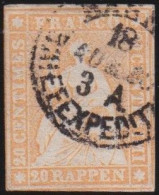 Suisse   .  Michel   .     29-a  (2 Scans)    .   O      .  Oblitéré - 1843-1852 Federal & Cantonal Stamps