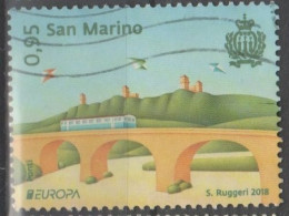 2018 - SAN MARINO - EUROPA  CEPT - PONTI / BRIDGES. USED. - 2018