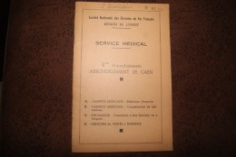 SNCF = Service Médical (arrondissement De Caen) 1954 - Chemin De Fer & Tramway