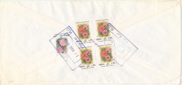 Iran Cover Sent To Denmark 14-8-1995 All Stamps Are On The Backside Of The Cover - Iran