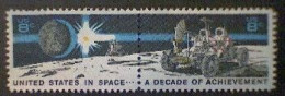 United States, Scott #1435b, Used(o), 1971, Moonscape, Continuous Pair, 8¢ - Used Stamps