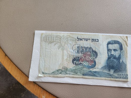 Israel-100 LIROT-BENJAMIN ZE'EV HERZL-(1968)-(BLACK-NUMBER)-(301)-(33063690-ב/2)-wrinkle-stain-bank Note - Israël