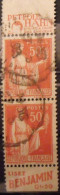 2 Timbres à Bande Publicitaire. Paix N° 283 Type I 1. 50 C. Pub Publicité Publicitaires Carnet Pubs. Hahn + Benjamin - Other & Unclassified