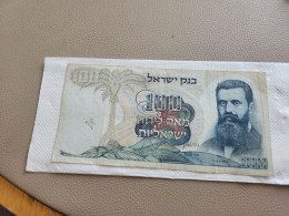 Israel-100 LIROT-BENJAMIN ZE'EV HERZL-(1968)-(BLACK-NUMBER)-(303)-(63077710-ד/5)-rite From Pen 2 Side-bank Note - Israel