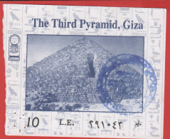 EGITTO - EGYPT - The Third Pyramid, Giza - Biglietto D'ingresso - Usato - Tickets D'entrée