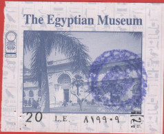 EGITTO - EGYPT - The Egyptian Museum - Biglietto D'ingresso - Usato - Tickets D'entrée