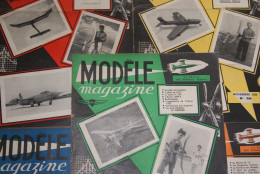 5 Revues Modèle Magazine (aéromodélisme) 1954-1955 - Avion