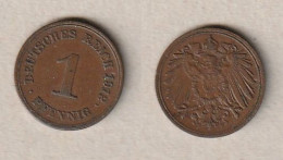 00858) Dt. Kaiserreich, 1 Pfennig 1912F - 1 Pfennig