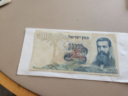 Israel-100 LIROT-BENJAMIN ZE'EV HERZL-(1968)-(BLACK-NUMBER)-(306)-(84047531-ד/7)-wrinkle-stain-bank Note - Israël