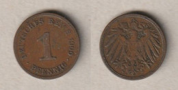 00852) Dt. Kaiserreich, 1 Pfennig 1900A - 1 Pfennig