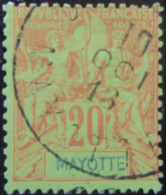 LP3972/170 - 1892/1899 - COLONIES FRANÇAISES - MAYOTTE - N°7 Oblitéré - Oblitérés