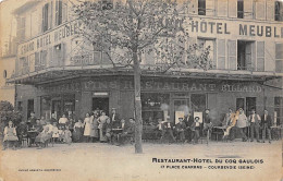 Courbevoie       92        Hôtel Restaurant Du Coq Gaulois. Place Charras     N    (Voir Scan) - Courbevoie