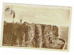 Ansichtskarte Helgoland -Felspartie Mit Leuchtturm Aus Dem Jahr 1929 Mit Werbestempel - Helgoland