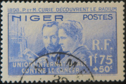 LP3972/185 - 1938 - COLONIES FRANÇAISES - NIGER - Pierre Et Marie CURIE - N°63 Oblitéré - Oblitérés