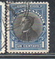 EL SALVADOR 1912 JOSE' MATIAS DELGADO 1c USED USATO OBLITERE' - Salvador