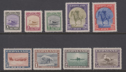 Greenland 1945 - Michel 8-16 Mint Never Hinged ** - Unused Stamps