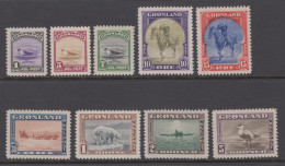 Greenland 1945 - Michel 8-16 Mint Never Hinged ** - Unused Stamps