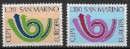 Saint Marin 1973 Neufs ** N° 833/834 Europa - 1973