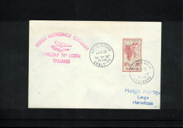 Norway 1958 Svalbard - Kingsbay World's Northmost Community Interesting Letter - Storia Postale