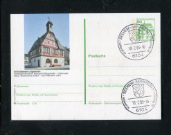 "BUNDESREPUBLIK DEUTSCHLAND" Bildpostkarte Mit Bildgleichem Stempel Ex "SEEHEIM-INGELHEIM" (3643) - Cartoline Illustrate - Usati