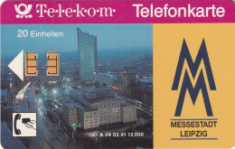 GERMANY - Messestadt Leipzig(A 04), Tirage 12000, 02/91, Mint - A + AD-Reeks :  Advertenties Van D. Telekom AG