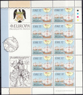 Irlande - Ireland - Irland Bloc Feuillet 1992 Y&T N°F795 à F796 - Michel N°KB792 à KB793 *** - EUROPA - Blocs-feuillets