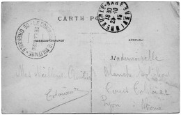 Sur CP De GRENOBLE Le Pont Du Drac /   Cachet  " Le Commissaire Militaire De La Gare  De GRENOBLE " 1915 - 1914-18