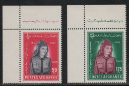 Afghanistan, N° Yv 552, 553, 547A, 548A,  **, Scout Féminin, - Afghanistan