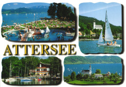 ATTERSEE, MULTIPLE VIEWS, BEACH, POOL, BOATS, PORT, ARCHITECTURE, CHURCH, AUSTRIA - Attersee-Orte