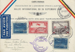 Luxembourg - Luxemburg -  1937 Lettre   Poste Aérienne Vers La Suède - Storia Postale