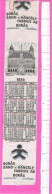 Superbe Calendrier Publicitaire 1953 En Soie Artificielle Tissée Pour La Fabrique Suédoise Boras Band & Hängsle Fabriks - Tamaño Grande : 1941-60