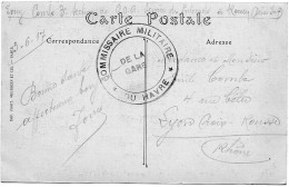 Sur  CP Du HAVRE  /   Cachet  "  Commission Militaire   De La Gare Du HAVRE  "  1917 - 1914-18