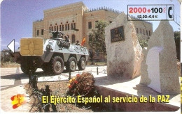 CP-206 TARJETA DEL EJERCITO ESPAÑOL EN BOSNIA DE TIRAJE 3400 Y FECHA 03/01 - Conmemorativas Y Publicitarias