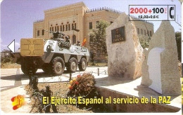 CP-218D TARJETA DEL EJERCITO ESPAÑOL EN BOSNIA DE TIRAJE 17200 Y FECHA 09/01 - Commemorative Advertisment