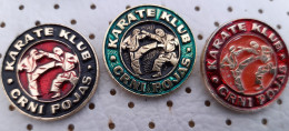 Karate Club Crni Pojas Black Belt  YUgoslavia Vintage Pins - Judo