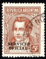 Argentina - 1945 - Mariano Moreno -Sovrastampato - Usato - Gebraucht