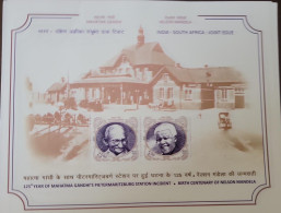 O) 2018 INDIA, MAHATMA GANDHI, NELSON MANDELA, JOINT ISSUE WITH SOUT AFRICA,   PIETERMARITZBURG  STATION INCIDENT, MNH - Iran