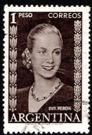 Argentina - 1952 - Eva Peron - 1 Peso - Usato - Gebraucht