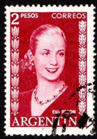 Argentina - 1952 - Eva Peron - 2 Pesos - Usato - Gebruikt