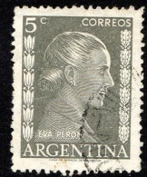 Argentina - 1952 - Eva Peron - 5 C - Usato - Oblitérés