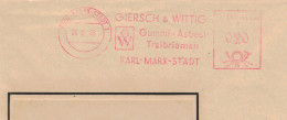 EMA FK Karl Marx Stadt 1965 Giersch & Wittig Gummi Asbest Treibriemen - Maschinenstempel (EMA)