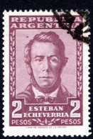 Argentina - 1957 - Esteban Echeverria - 2 Pesos - Usato - Gebruikt