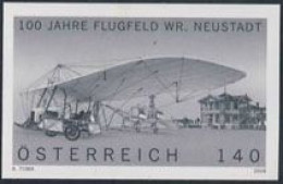 AUSTRIA(2009) Early Monoplane. Black Print. 100th Anniversary Of Neustadt Airfield. - Probe- Und Nachdrucke