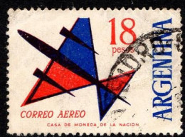 Argentina - 1961 - 1965 - Posta Aerea - 18 Pesos - Usato - Usados